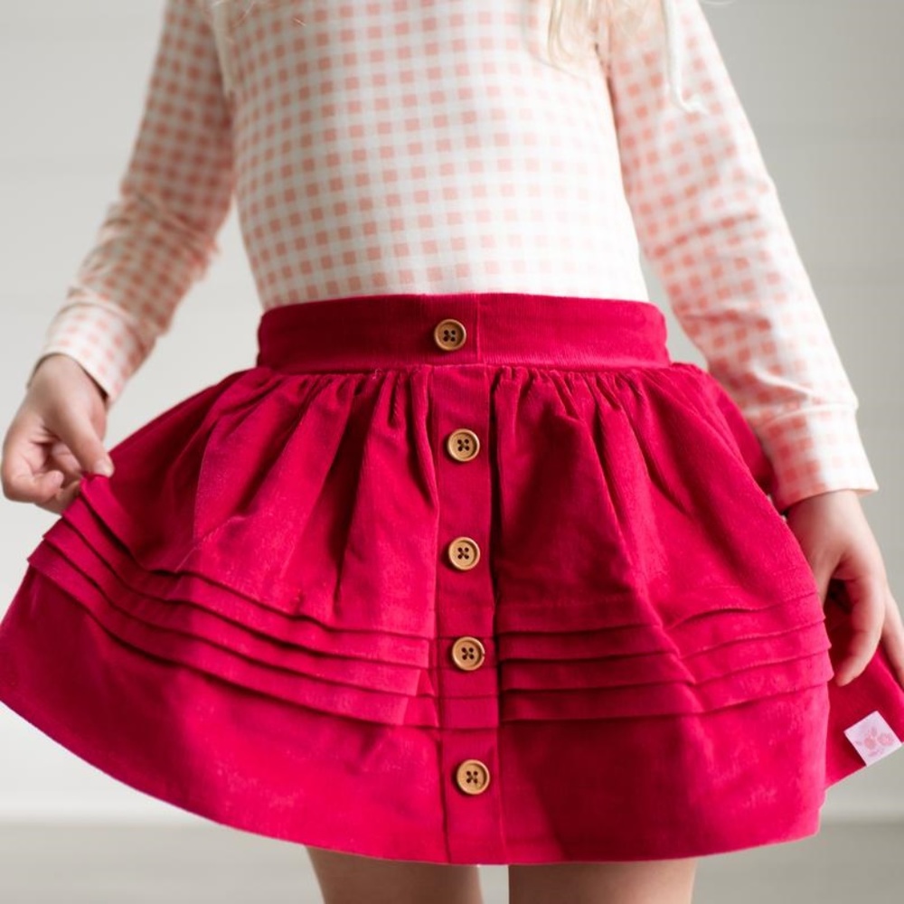 Garden Skirt - Lipstick